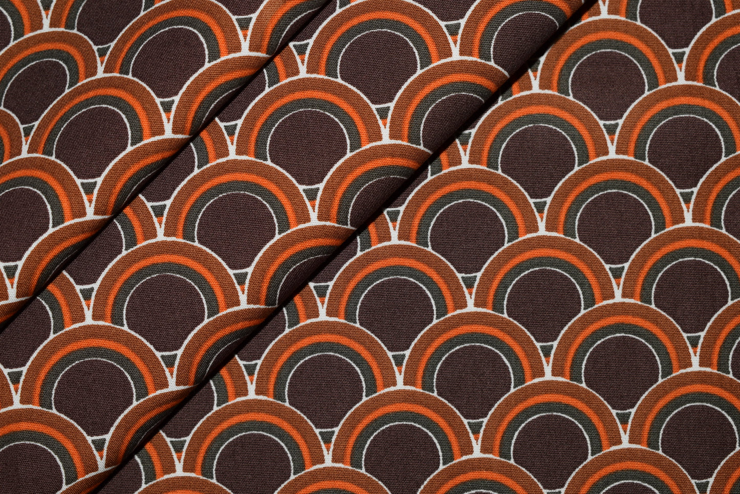 Retro Ring Print - Brown