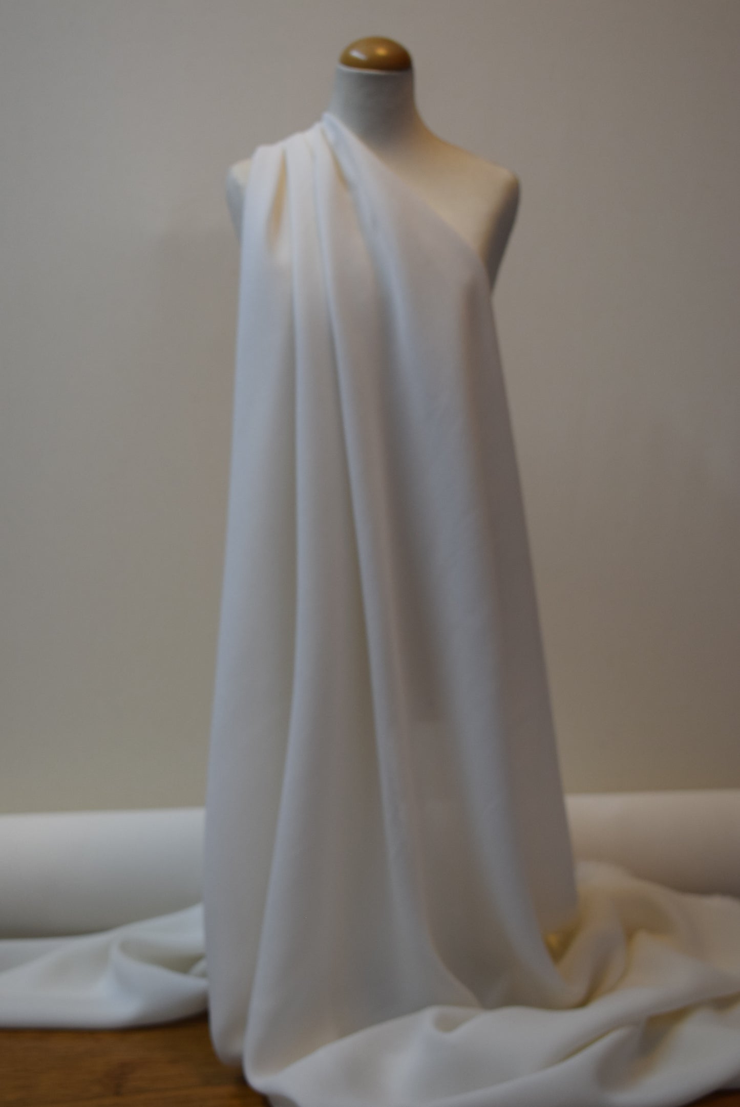 Stretch Silk Surah - Cream