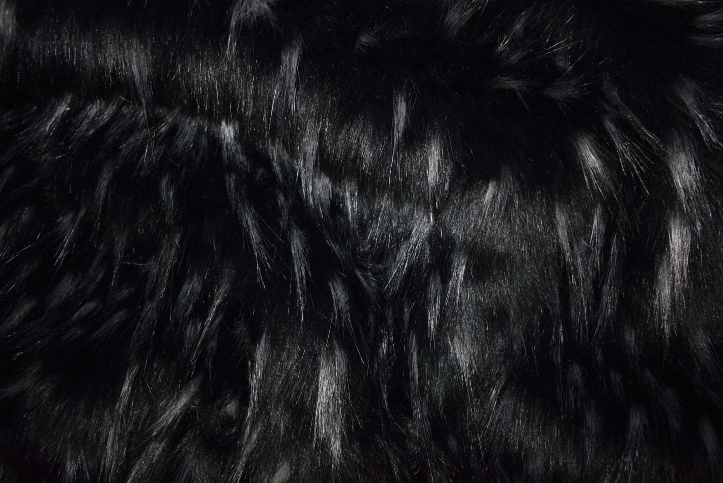 Super Plush Black Fleck Faux Fur