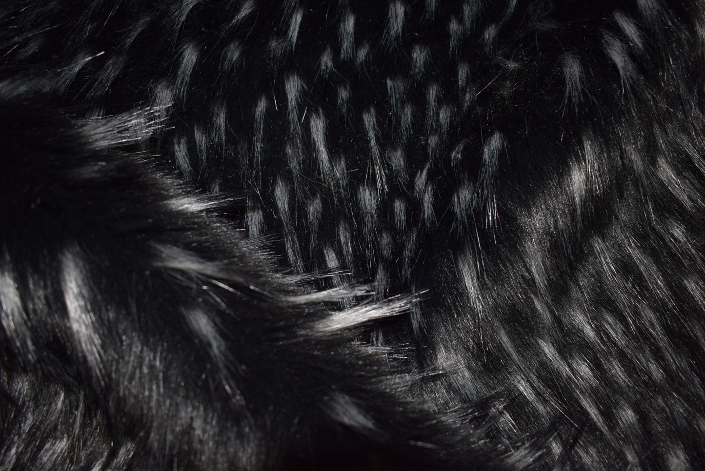 Super Plush Black Fleck Faux Fur