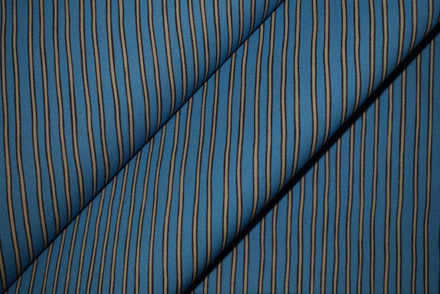 Blue/Gold Stripe - Showerproof