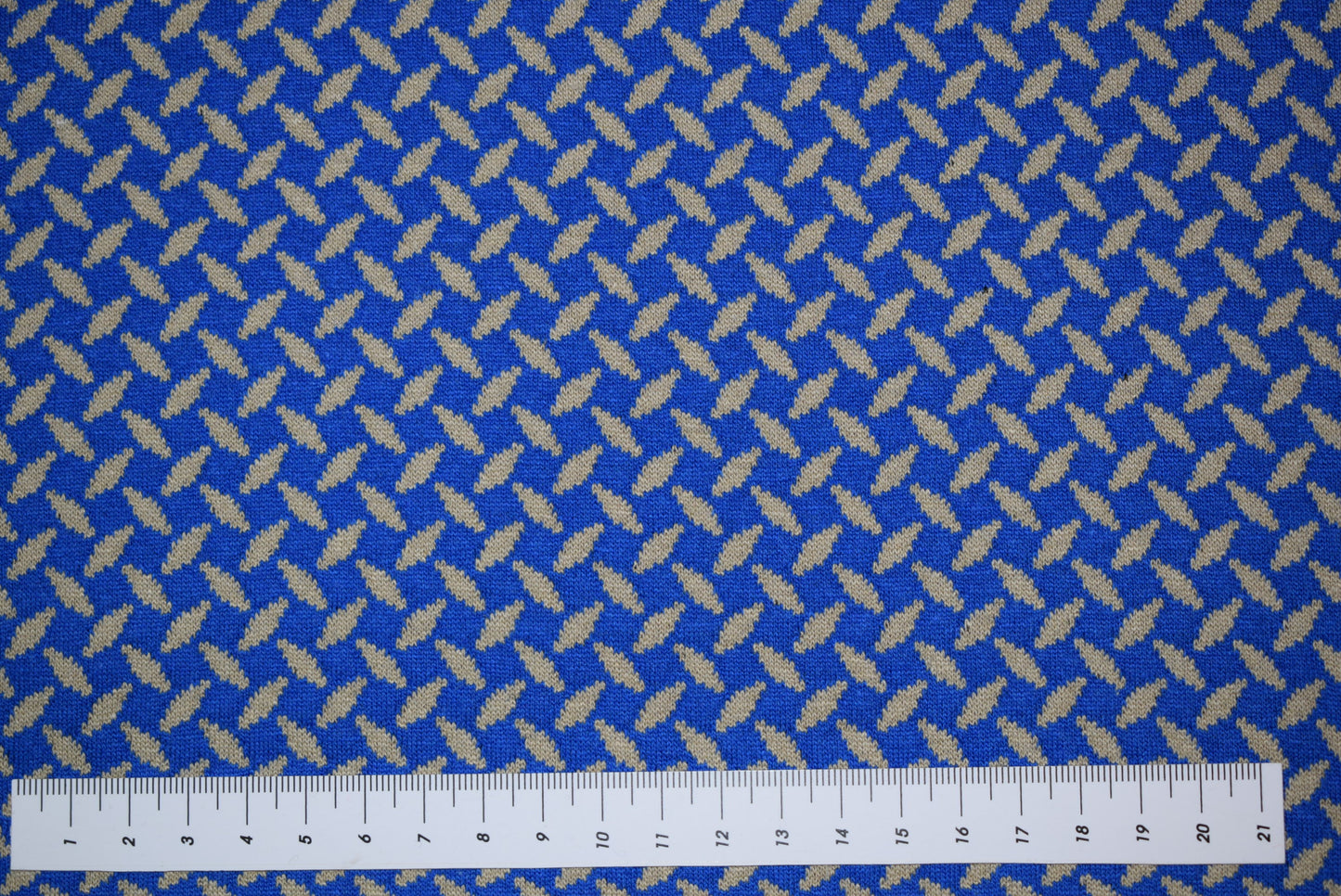 Blue/Grey Jacquard Jersey