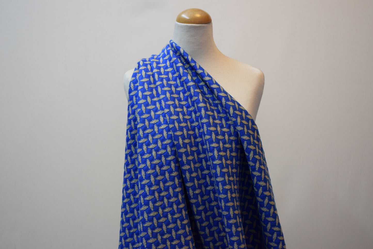 Blue/Grey Jacquard Jersey