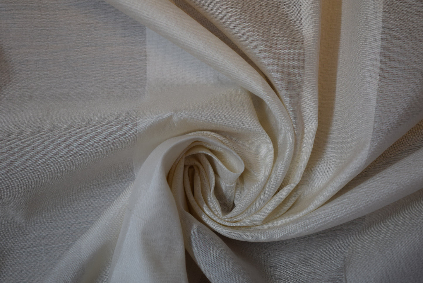 Silk Organza Stripe - Ivory