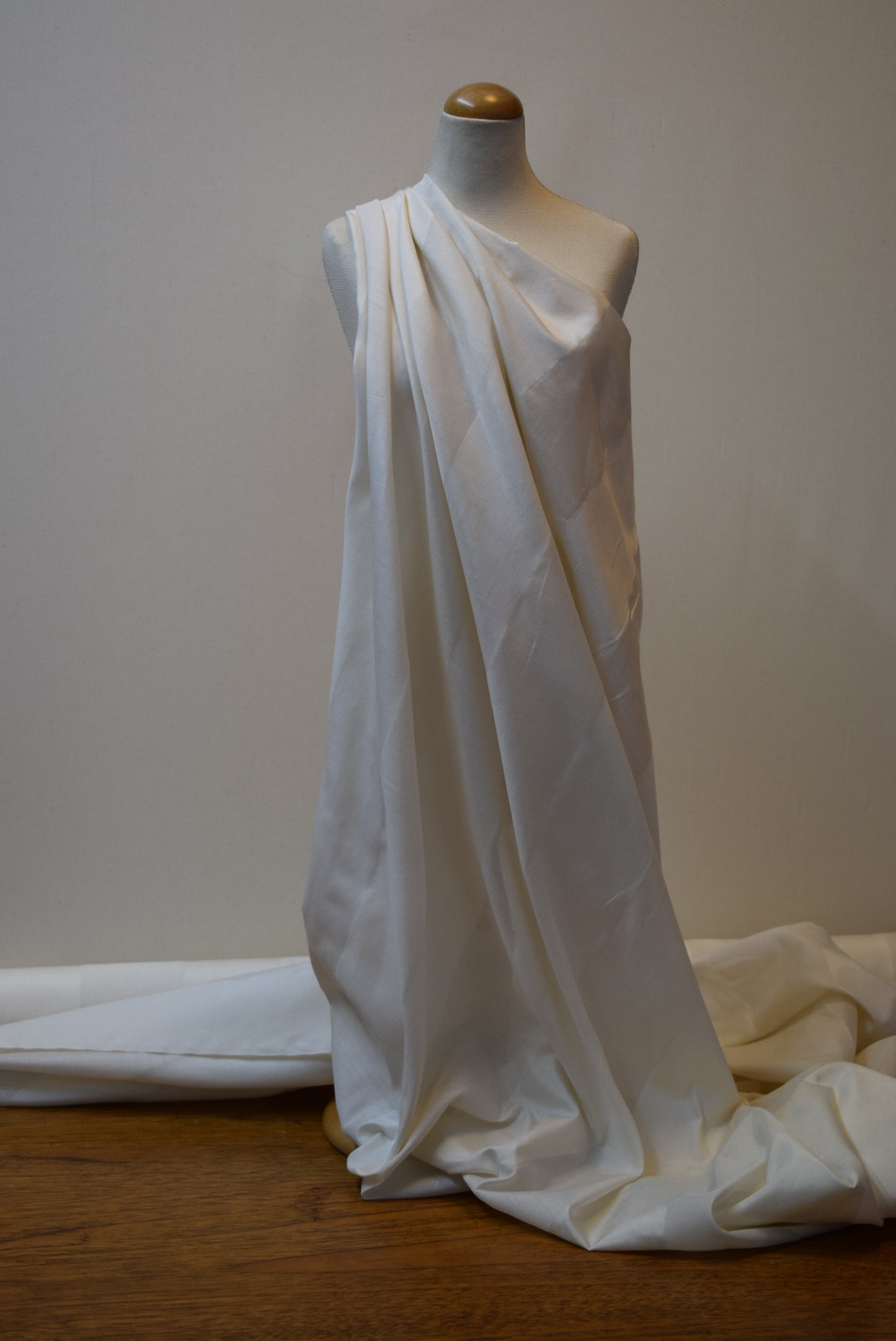 Silk Organza Stripe - Ivory