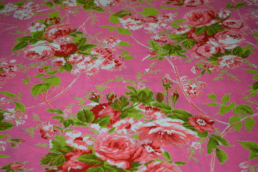 Rose Bunch Lawn - Pink