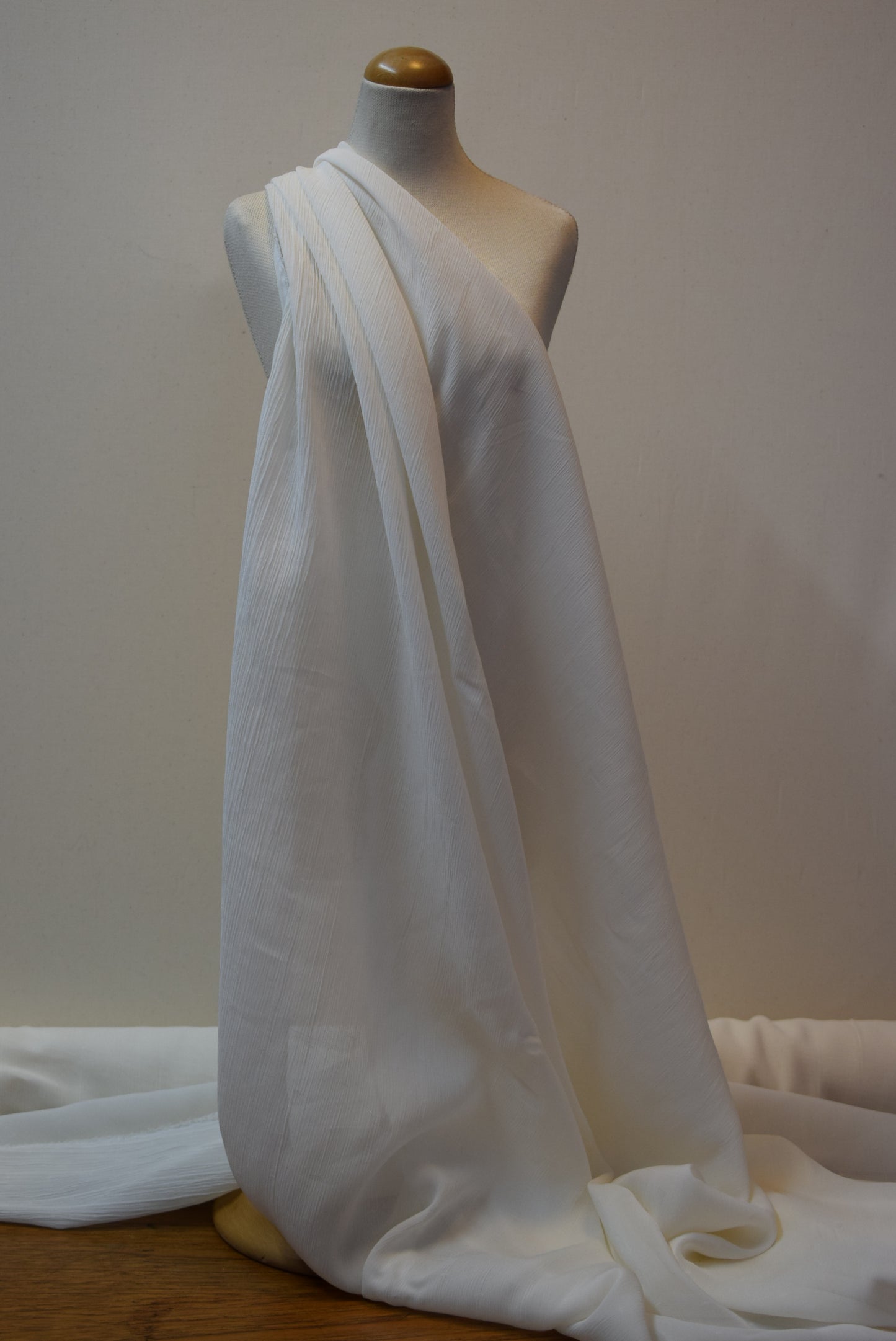 Point D'esprit Crinkle Chiffon