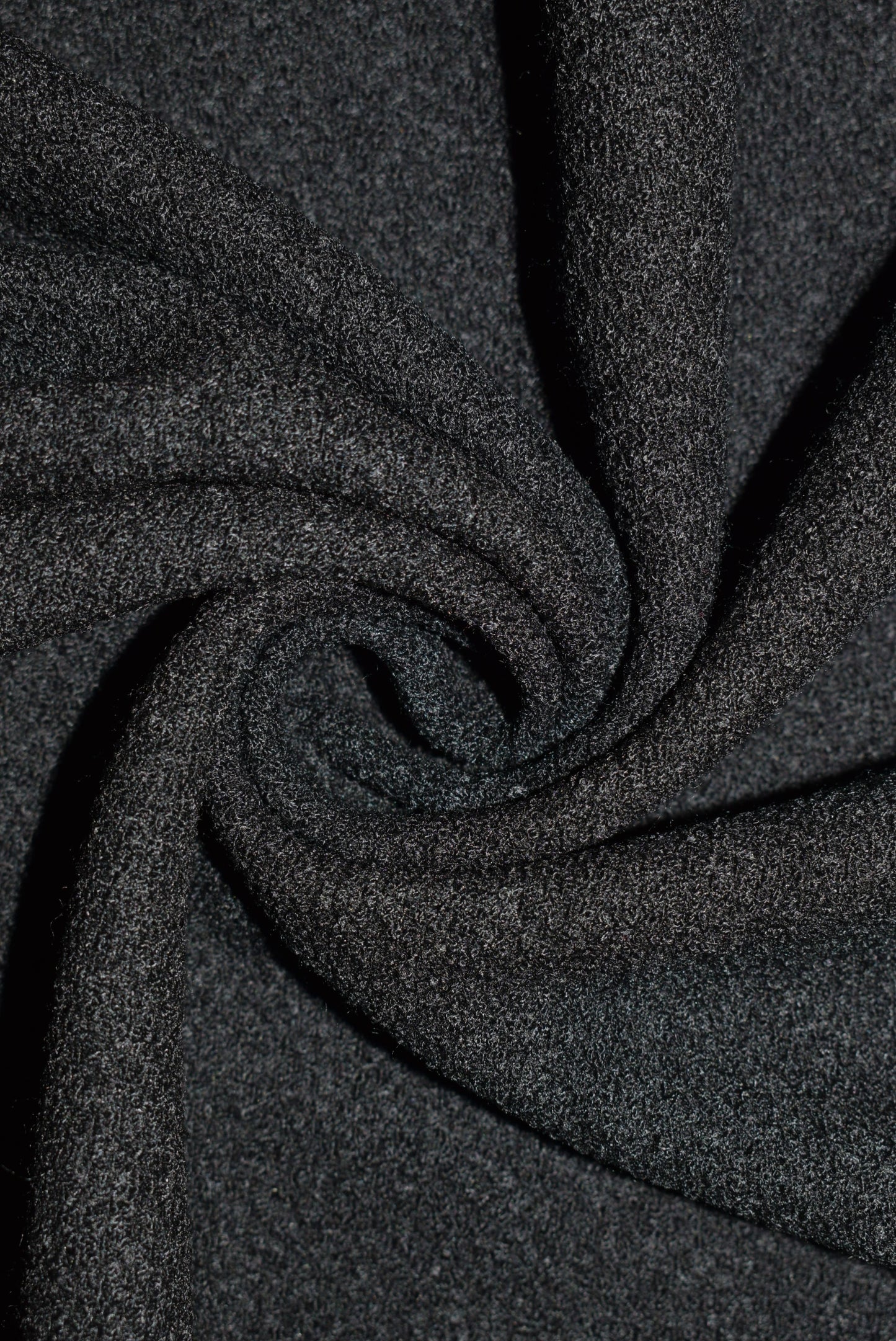 Basket Weave Crepe - Black