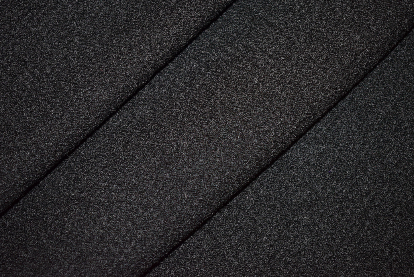 Basket Weave Crepe - Black