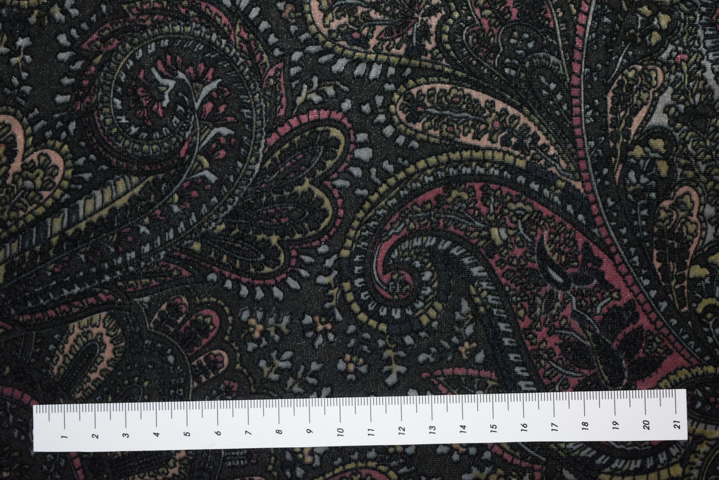 Paisley Panné Stretch Velvet