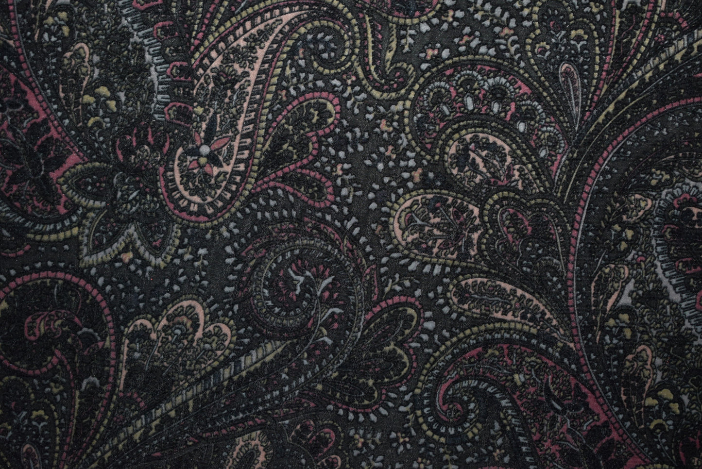 Paisley Panné Stretch Velvet