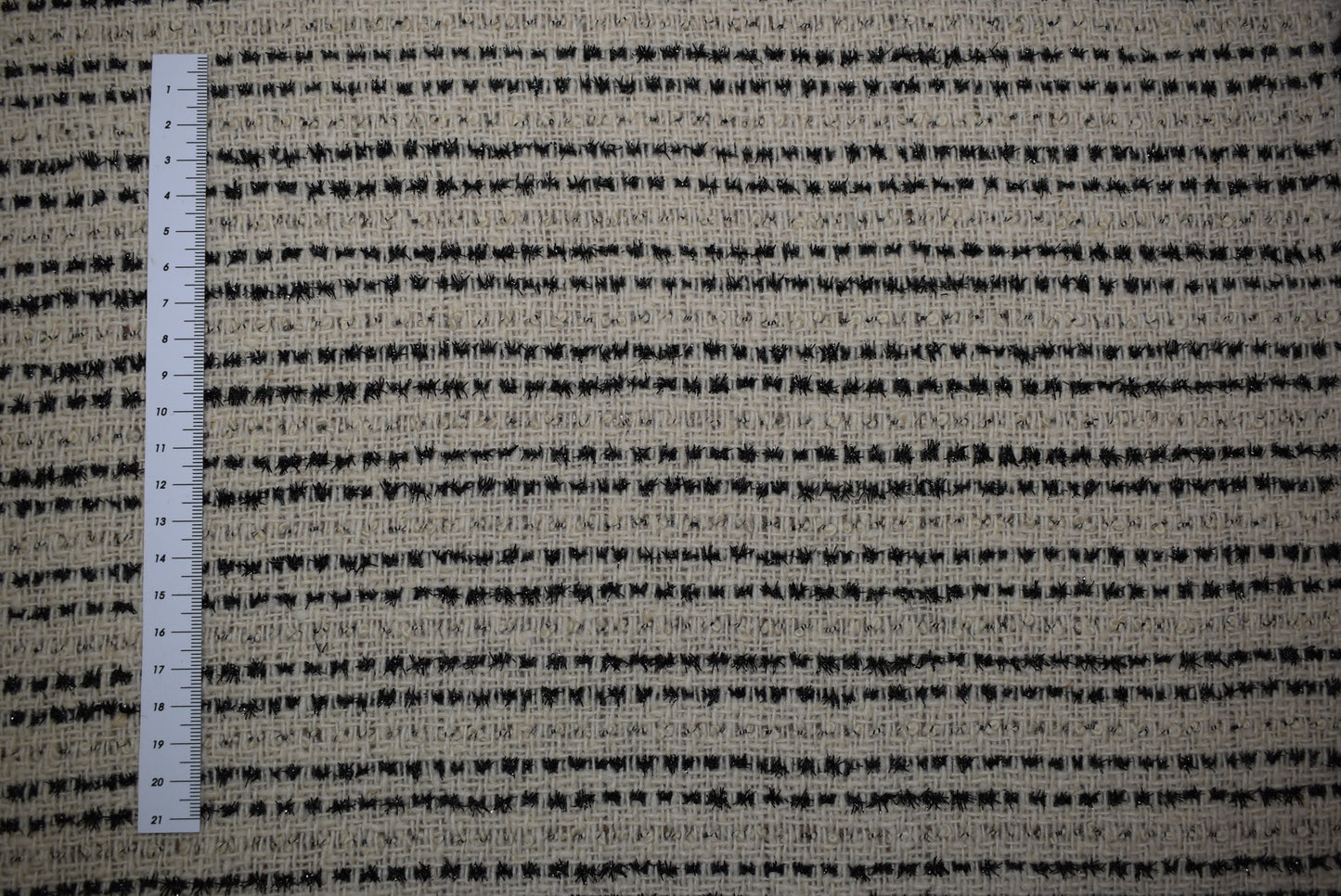 Sparkle Chenille Tweed - Cream/Black