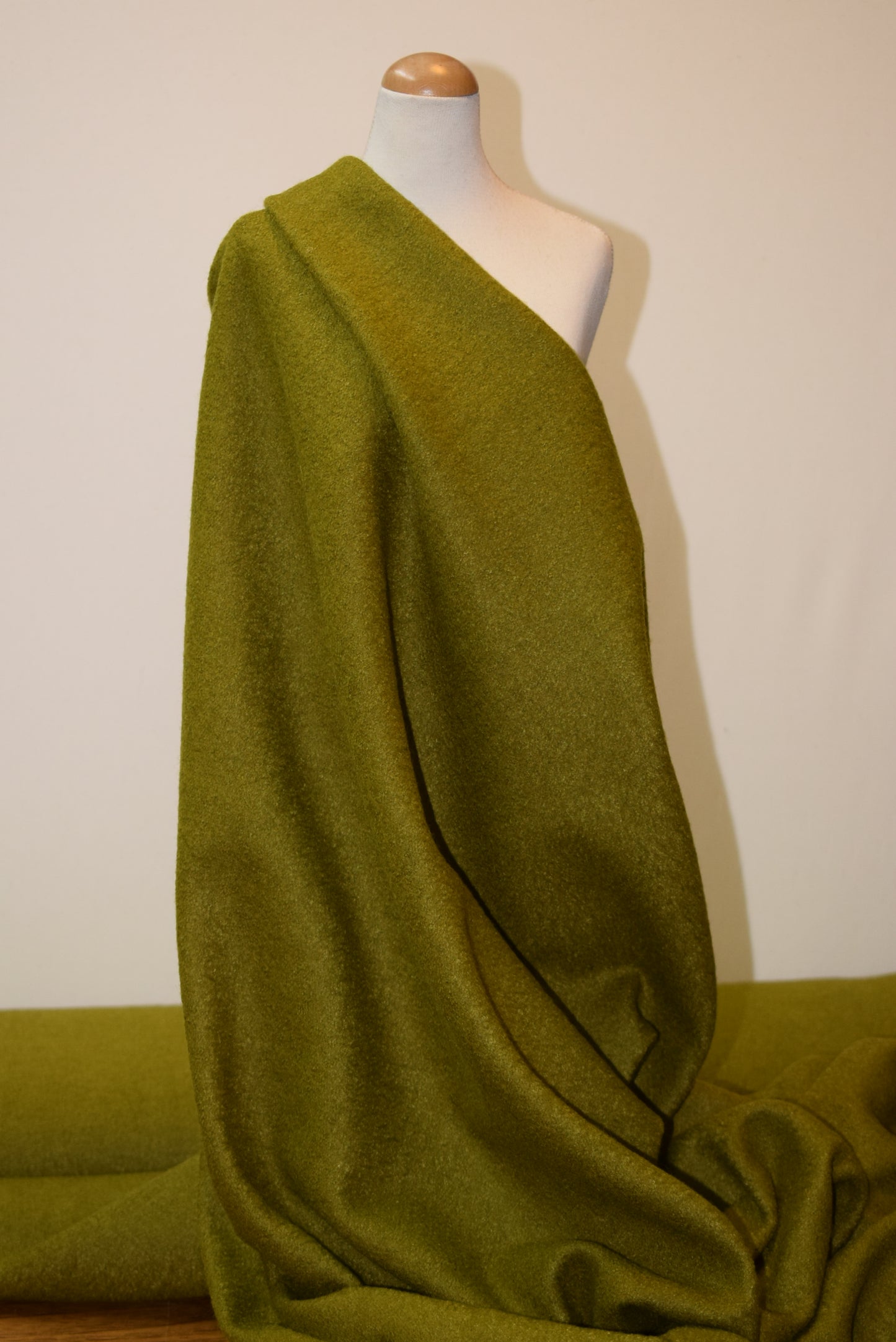 'Boiled Wool' Look Jersey _ Chartruese