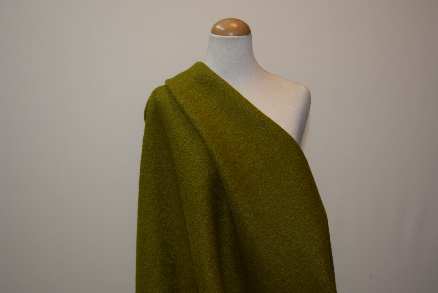 'Boiled Wool' Look Jersey _ Chartruese