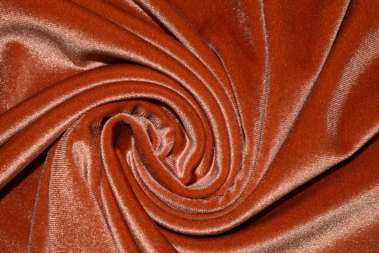Deep Coral Stretch Velour
