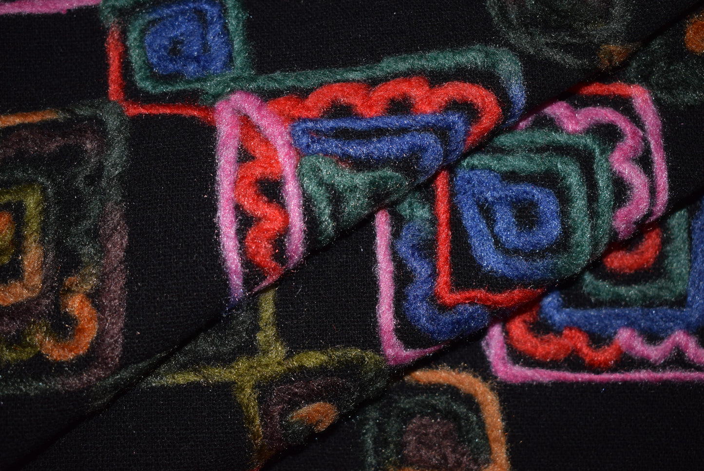 'Jira' Felted Embroidery - Blue