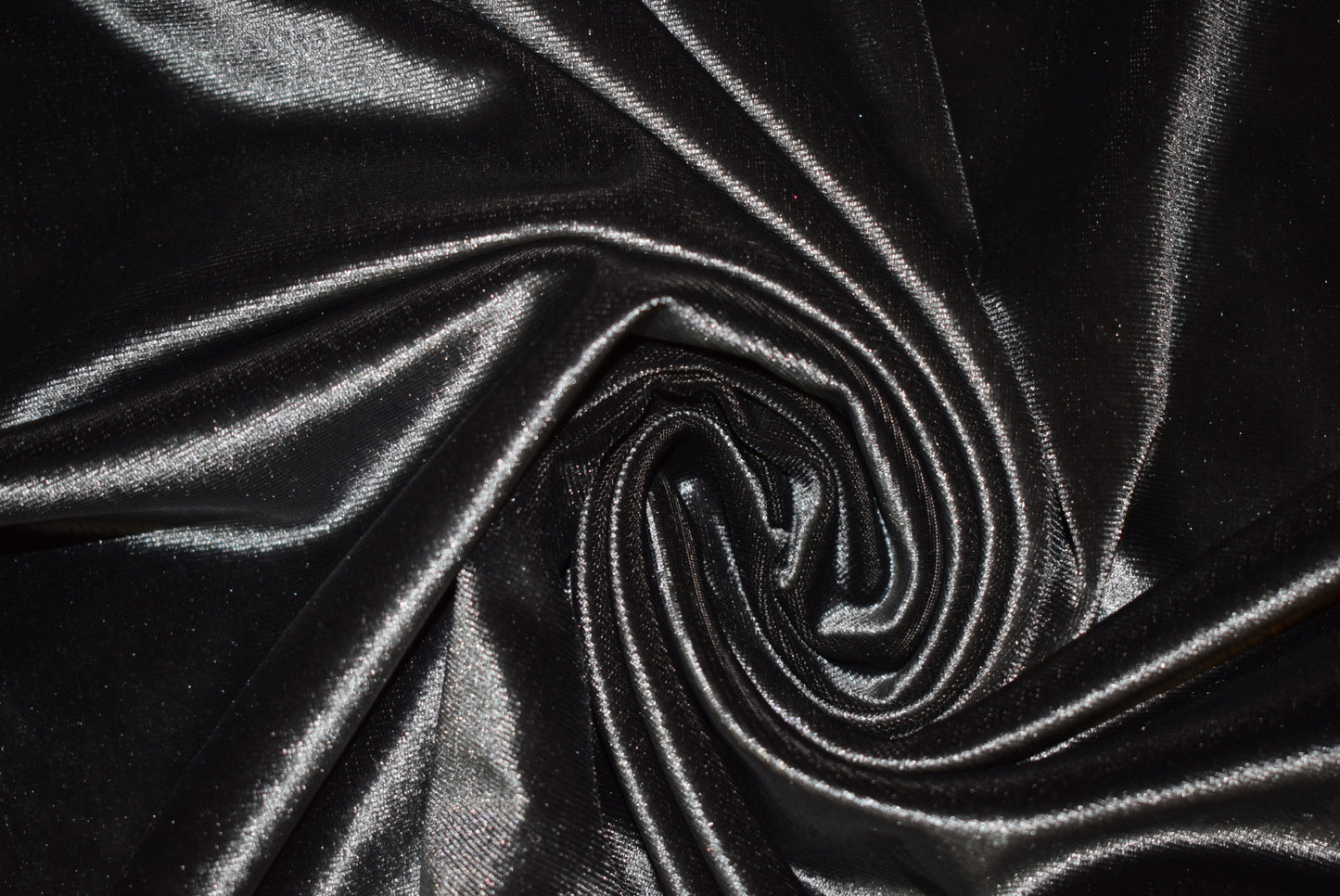 Silver Grey Stretch Panné Velvet