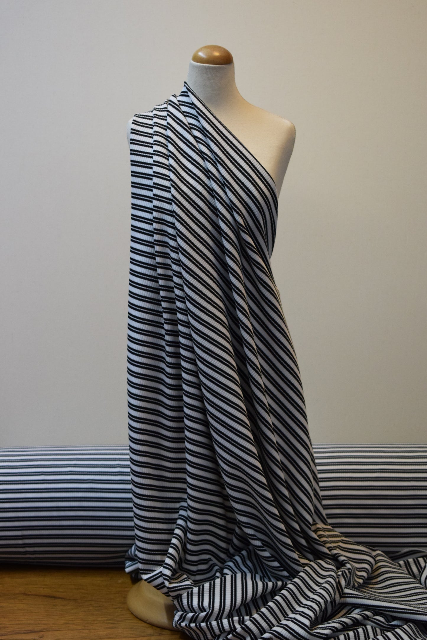 Double Stripe Ribbed Jersey