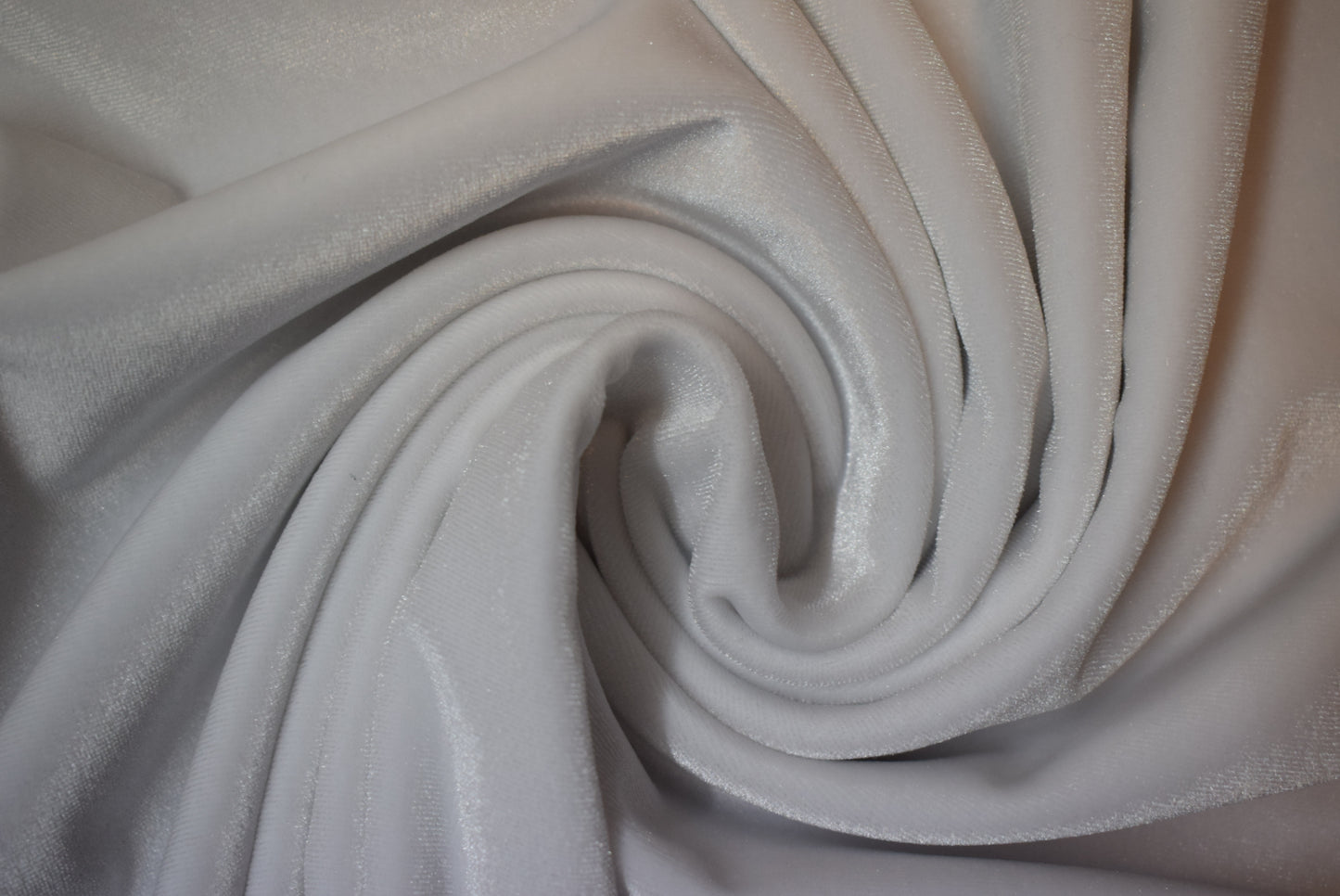 White Stretch Velvet