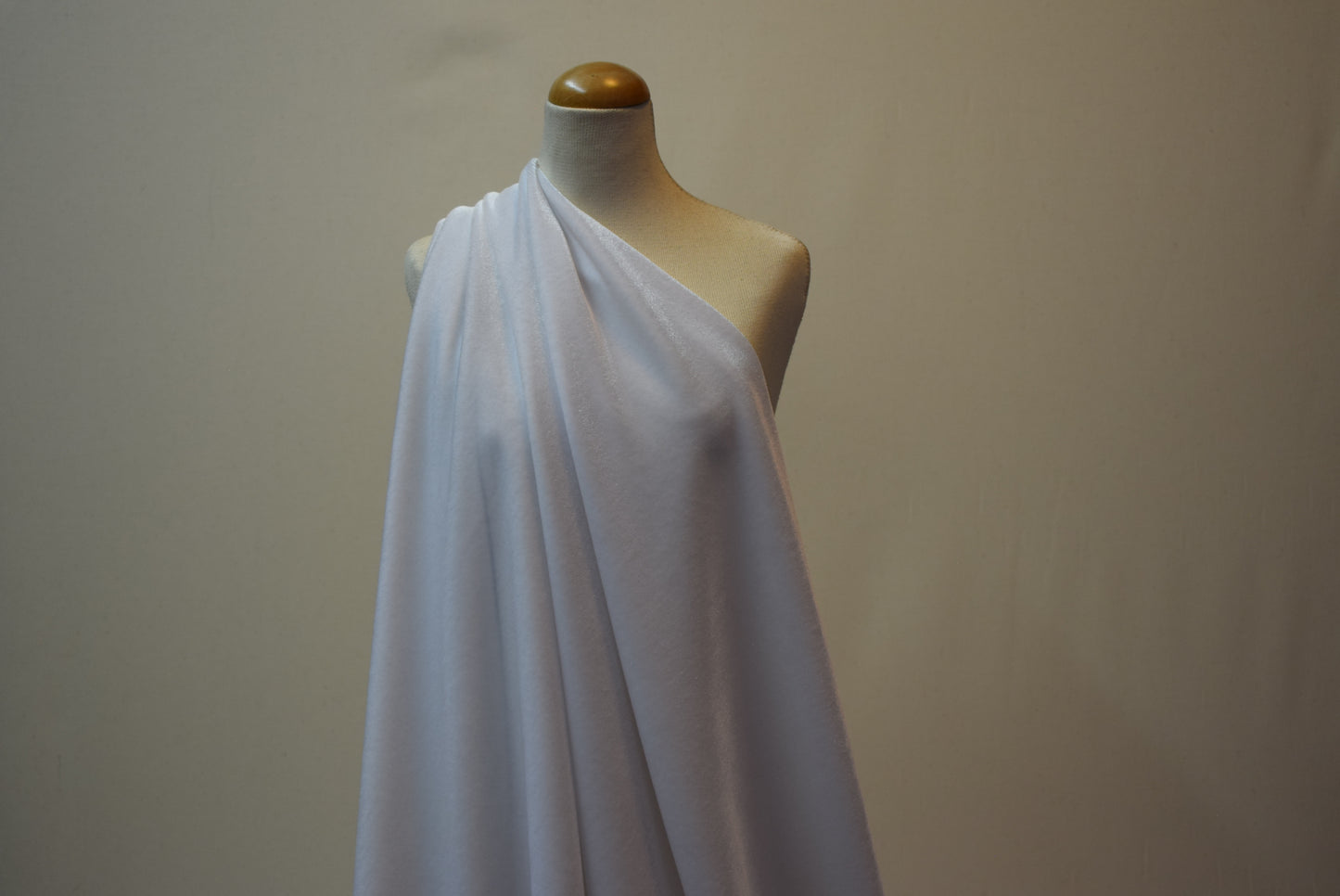 White Stretch Velvet