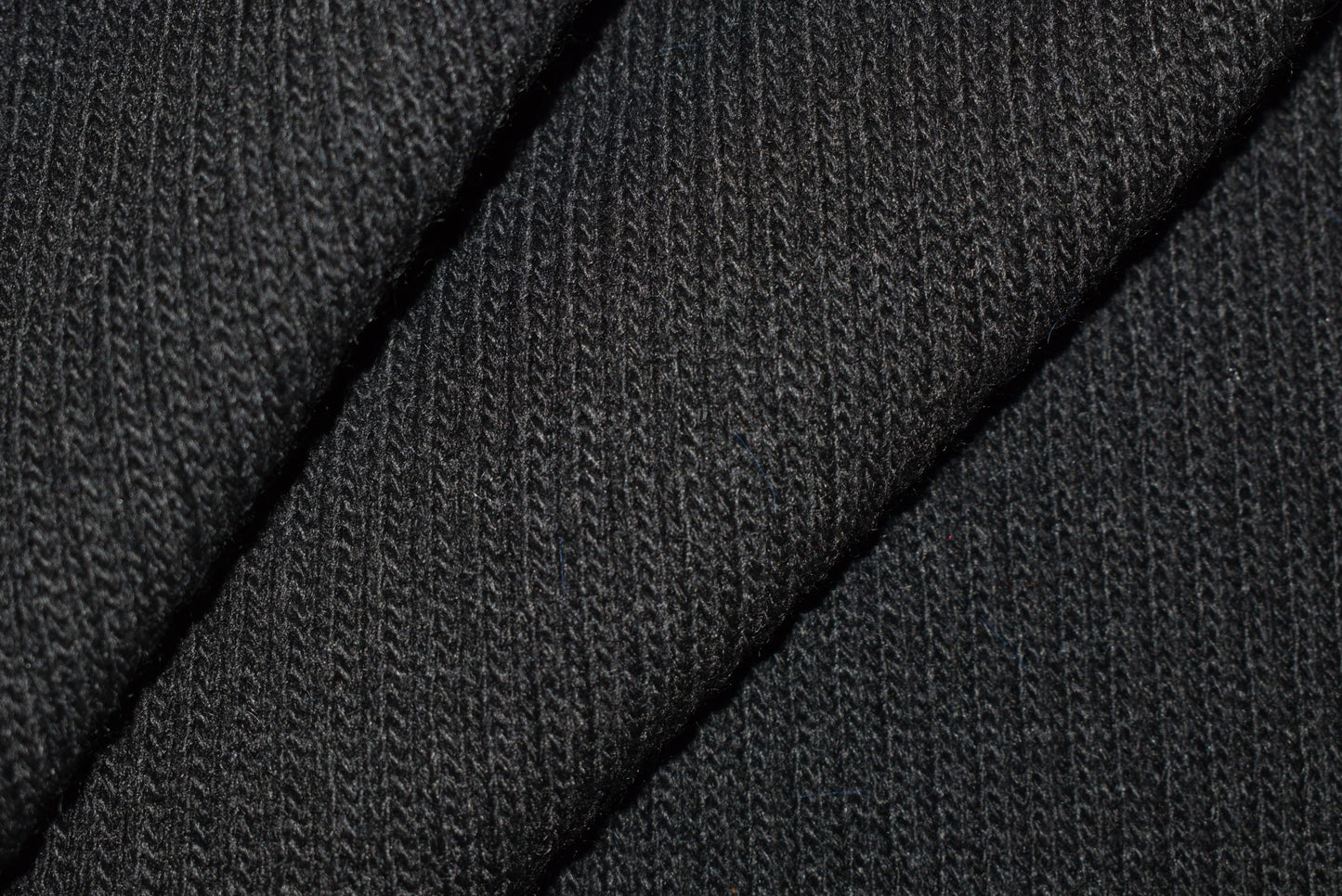 Wool Mix Rib Knit - Black