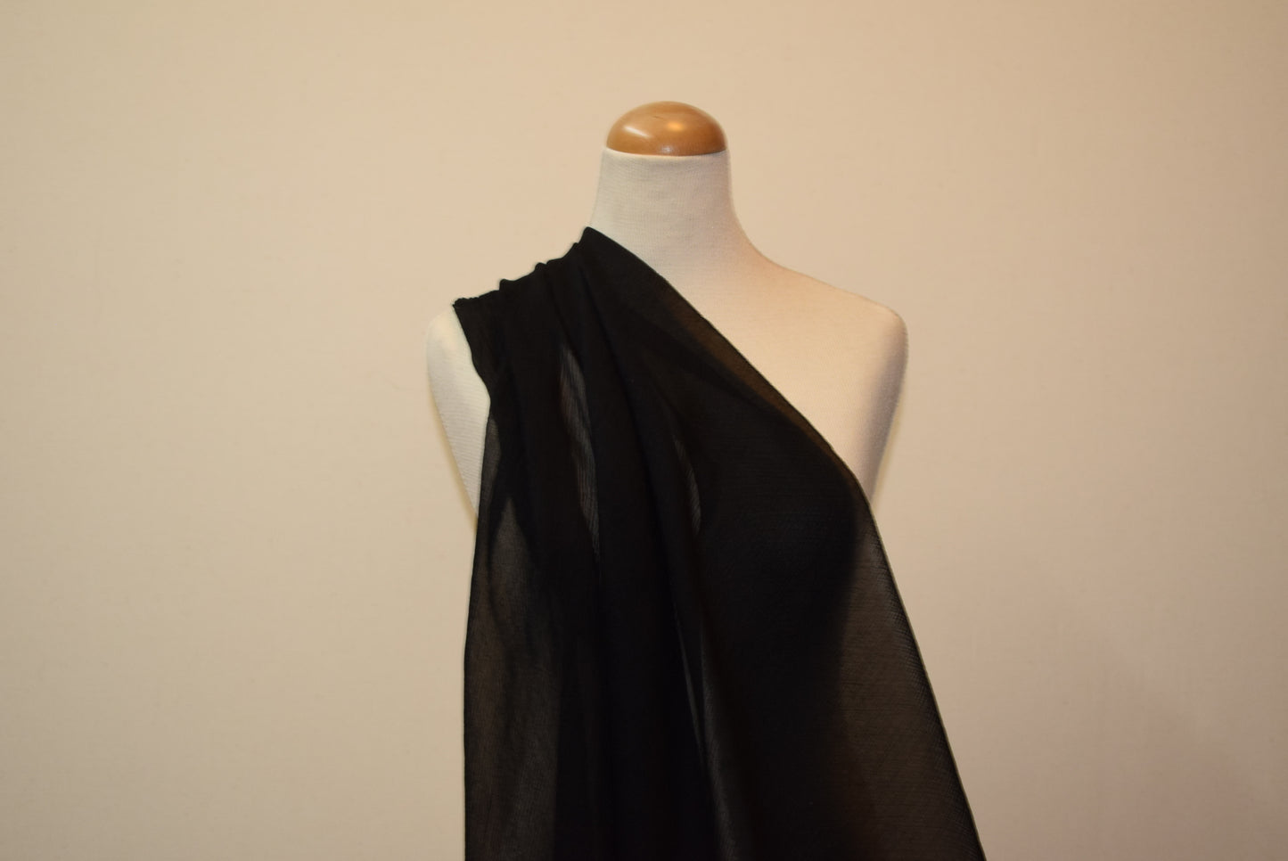Silk Crinkle Chiffon - Black