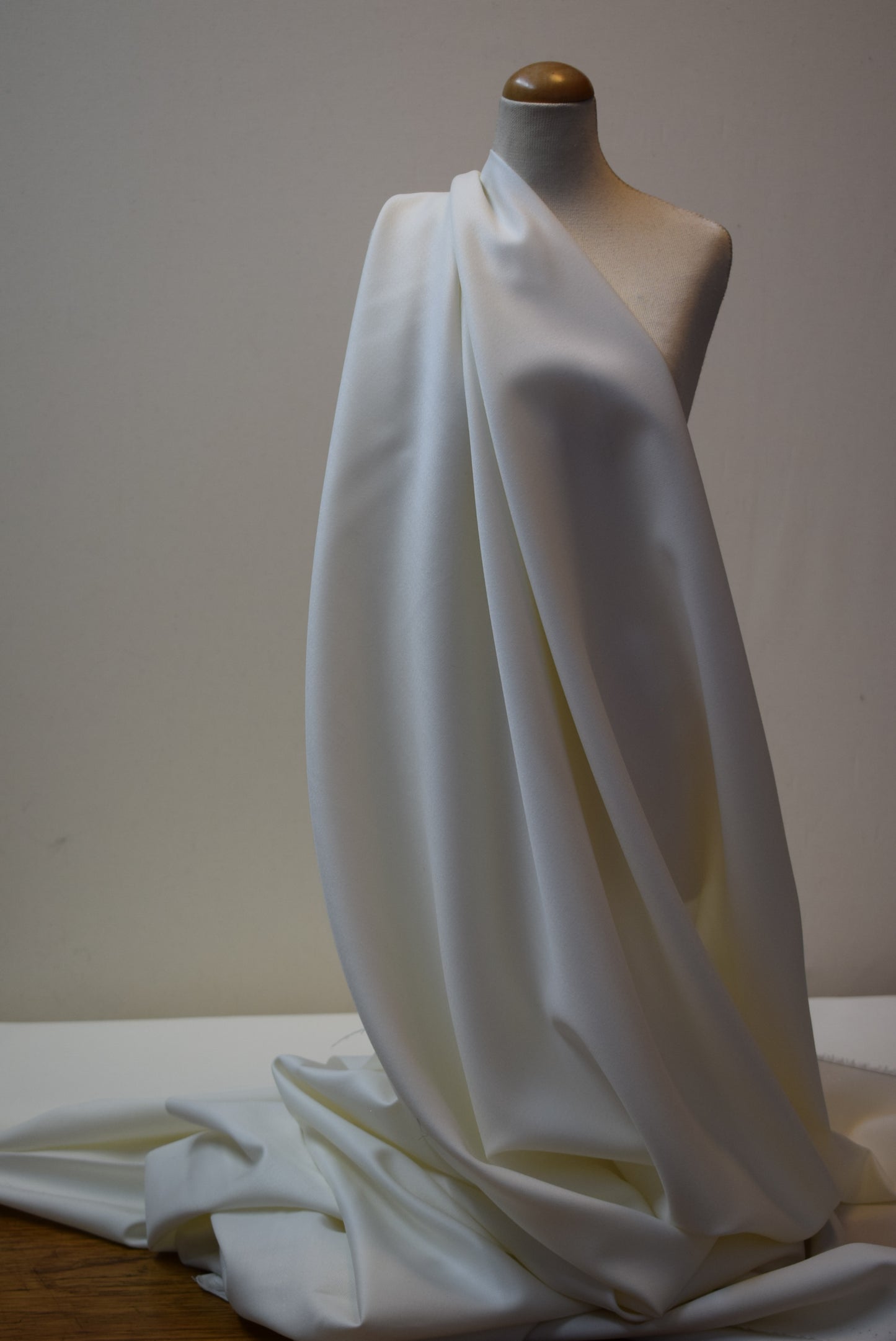 Ivory Sateen Suiting