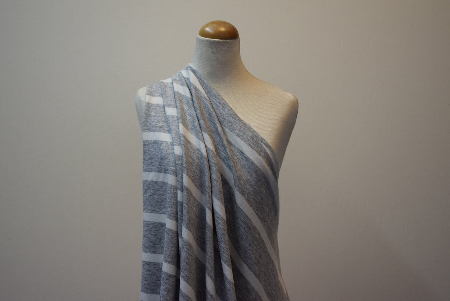Grey & White Stripe Jersey
