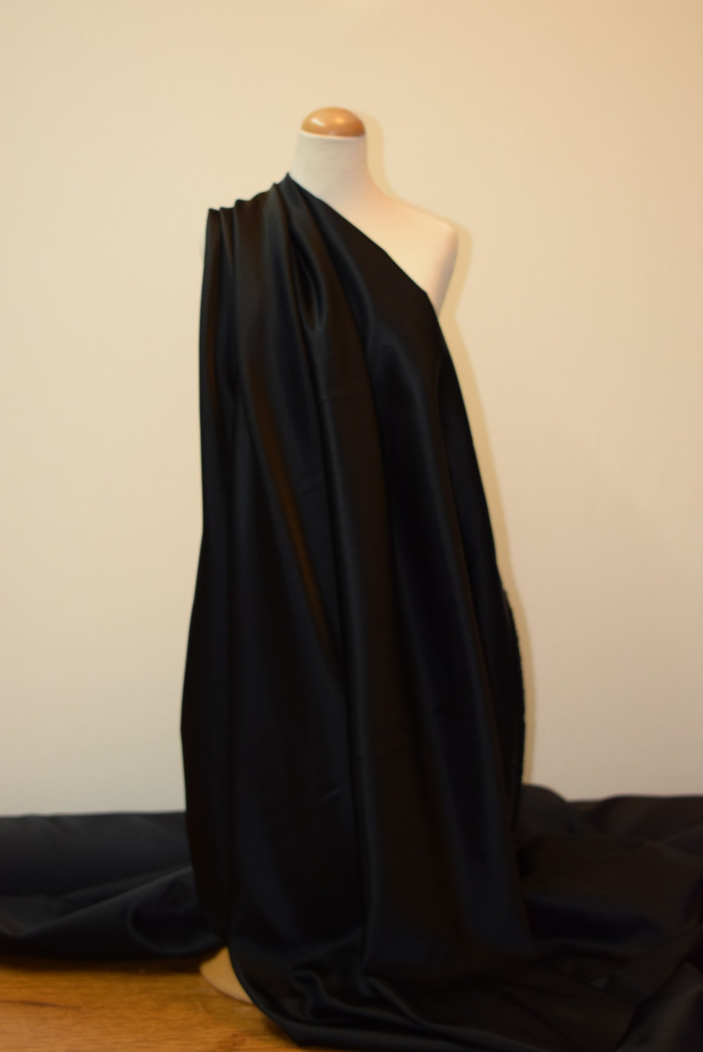 Silk Mix Princess Satin - Black