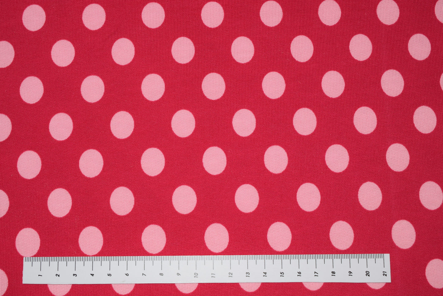 Pink Spot Fleece Sweatshirting