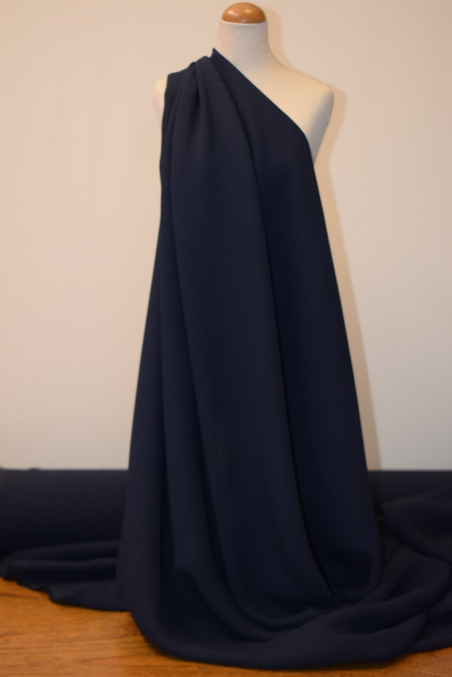 Navy Heavy Georgette