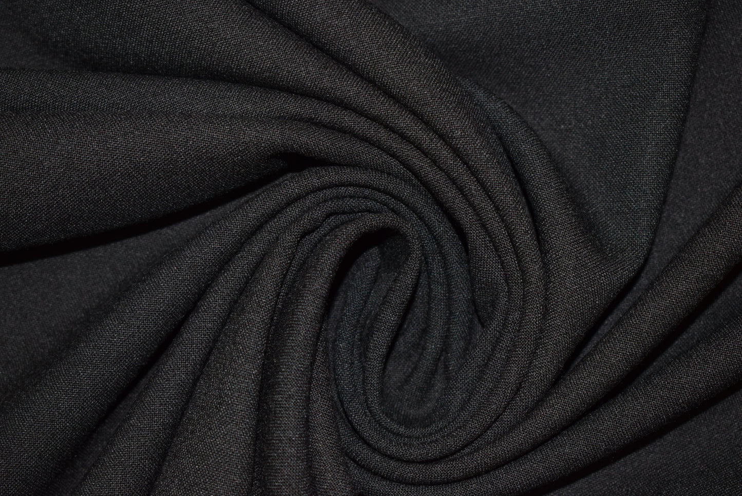 Black 'Embossed' Stretch Panama