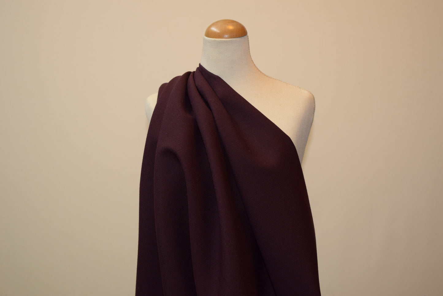 Aubergine Panama Suiting