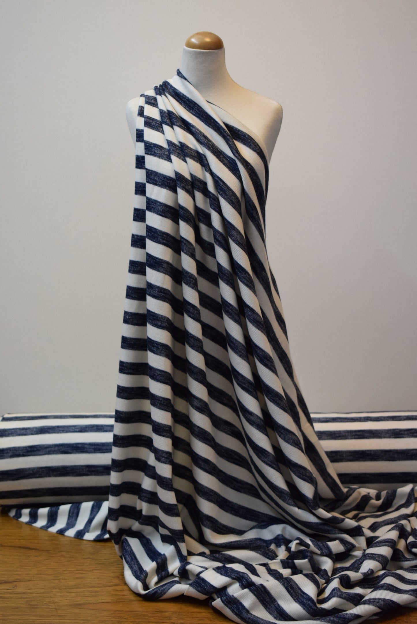 Marl Stripe Fine Jersey