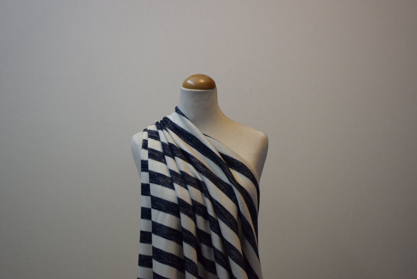 Marl Stripe Fine Jersey