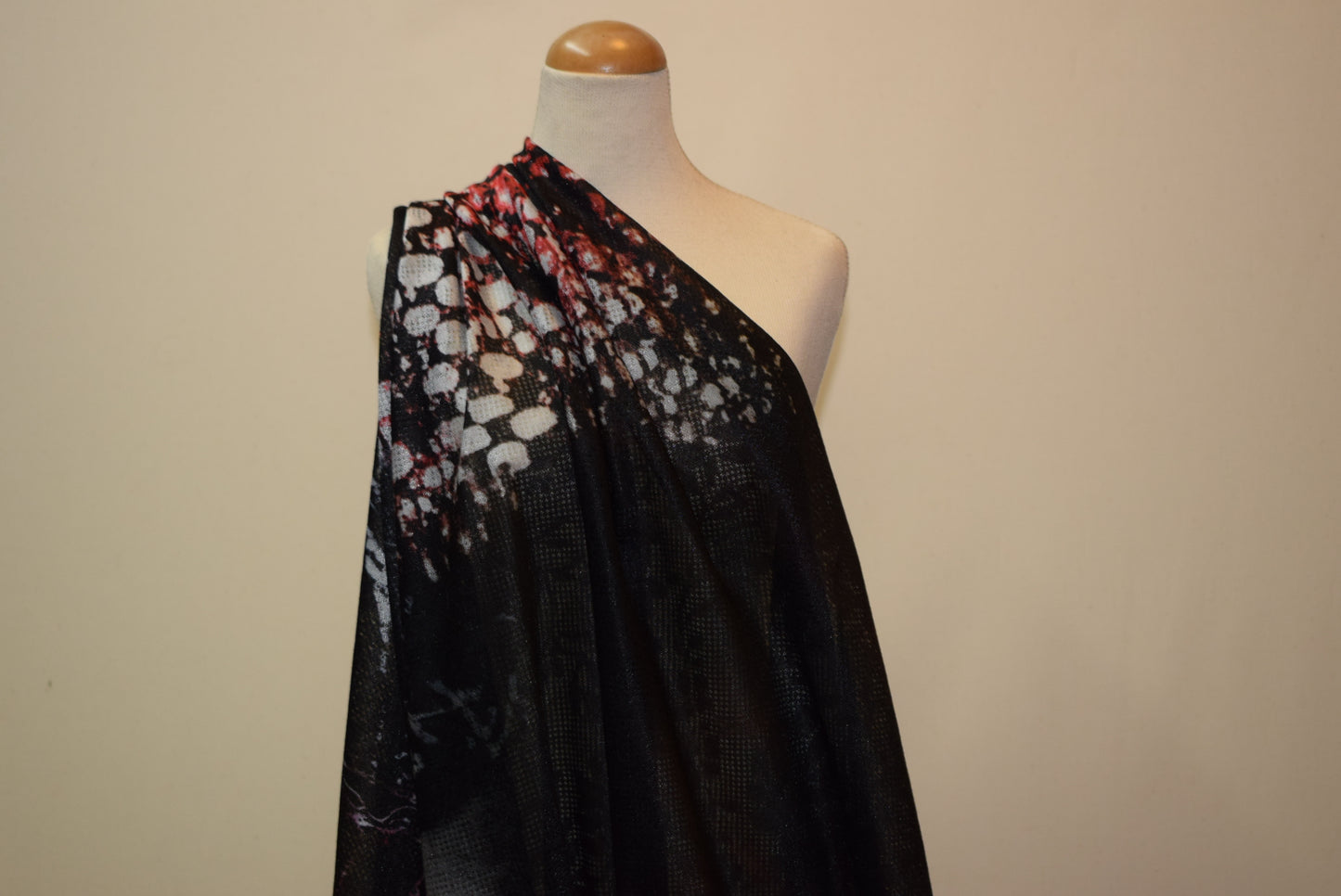 'Lacewing' Digital Rose Knit