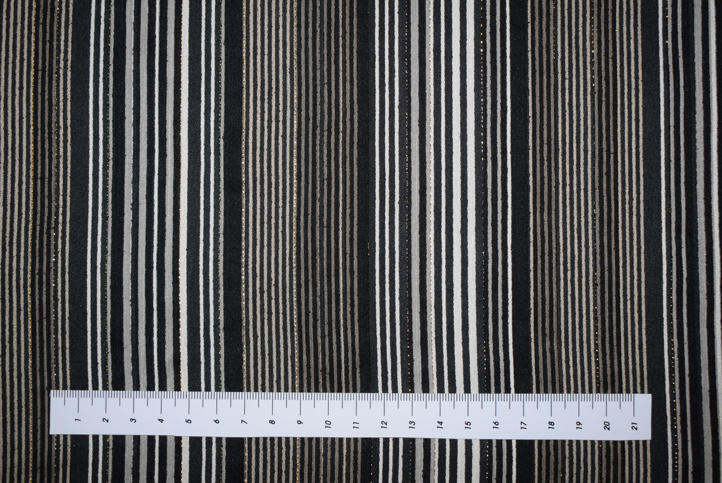 Lurex Satin Stripe Chiffon - Bronze