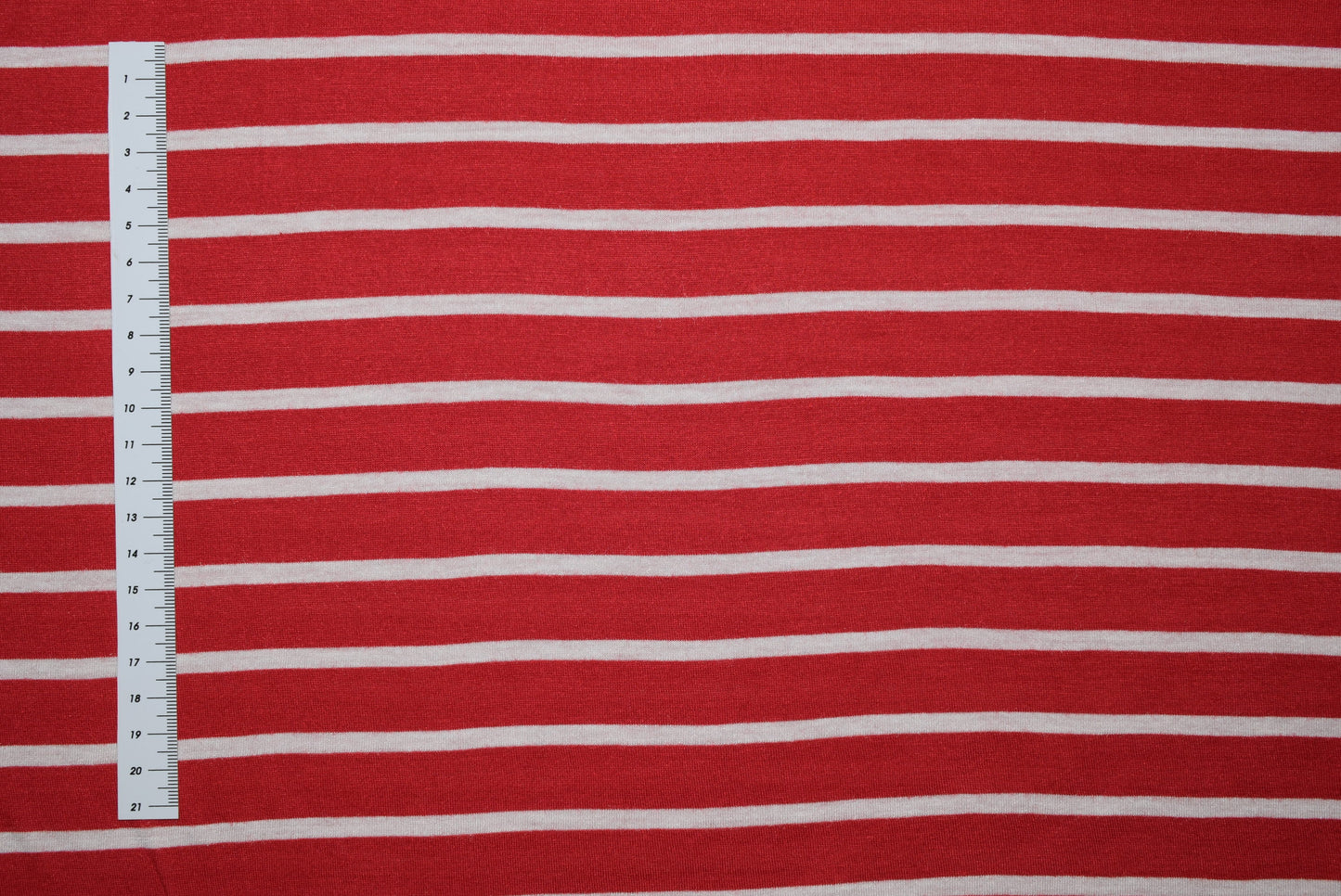 Red/Ivory Striped Jersey