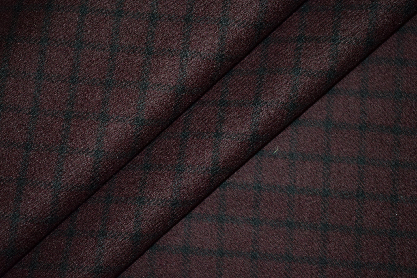 Burgundy Check Suiting