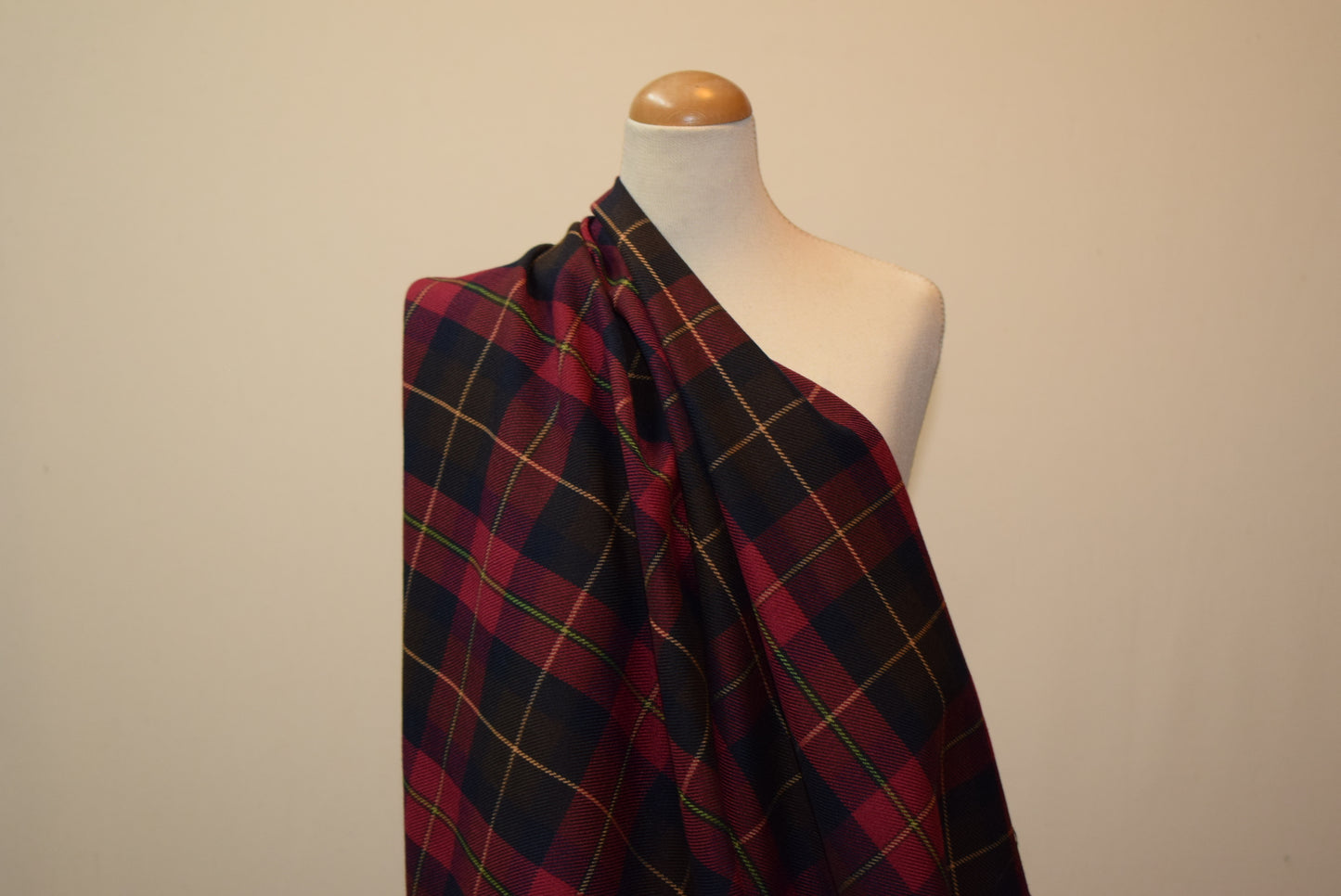 Tartan Check - Wine/Brown