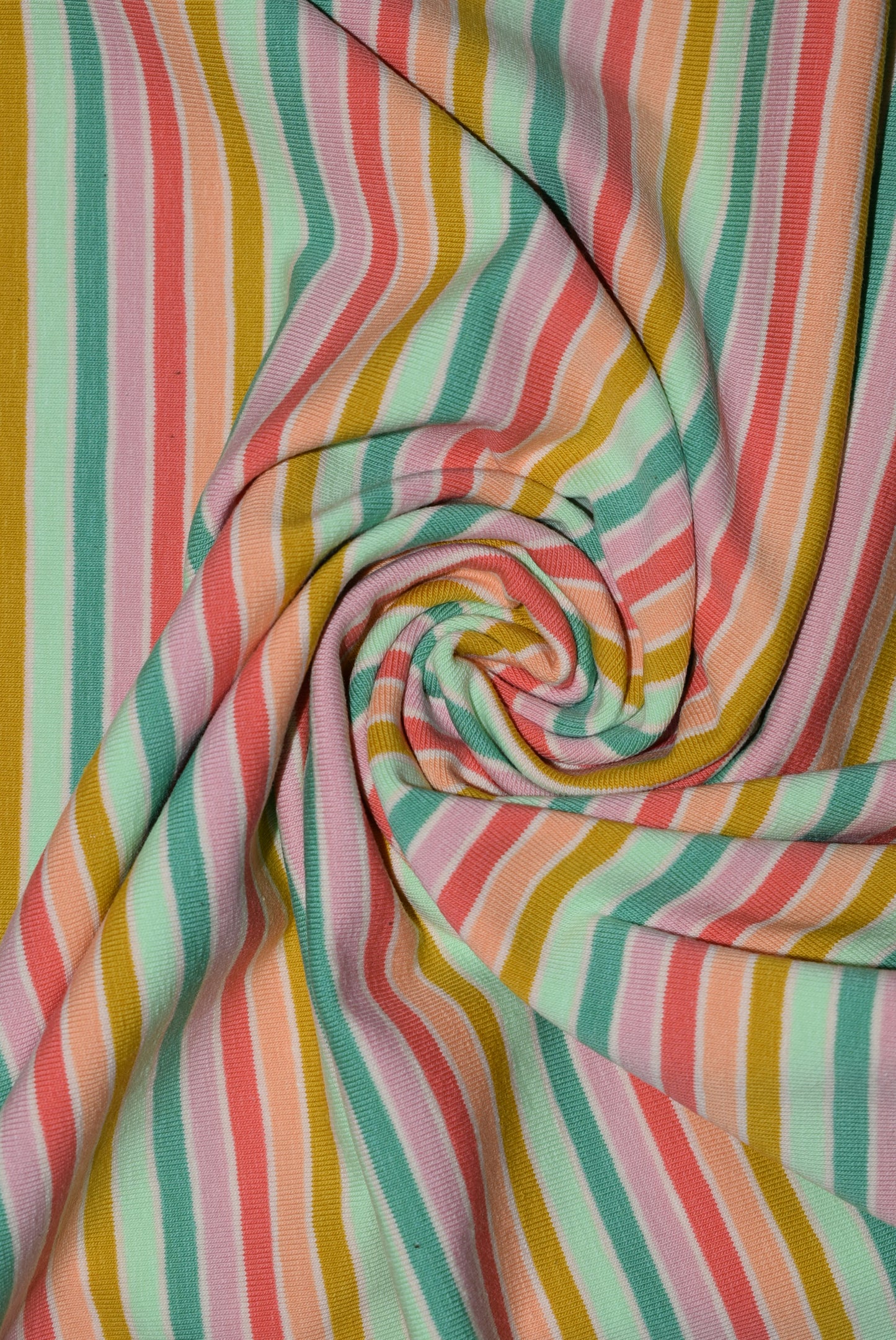 Blue/Coral Multi Striped Jersey