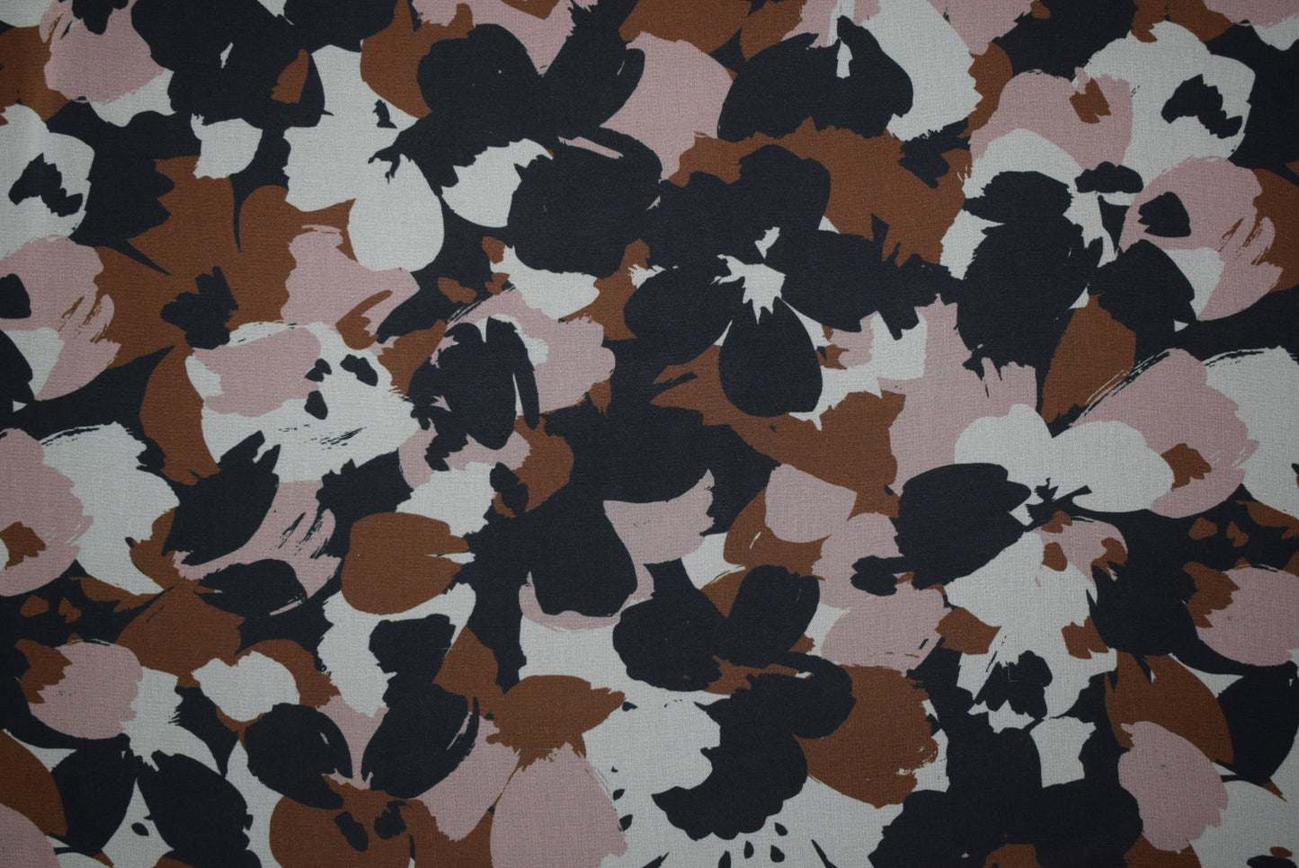 Camo Flower Georgette - Moss