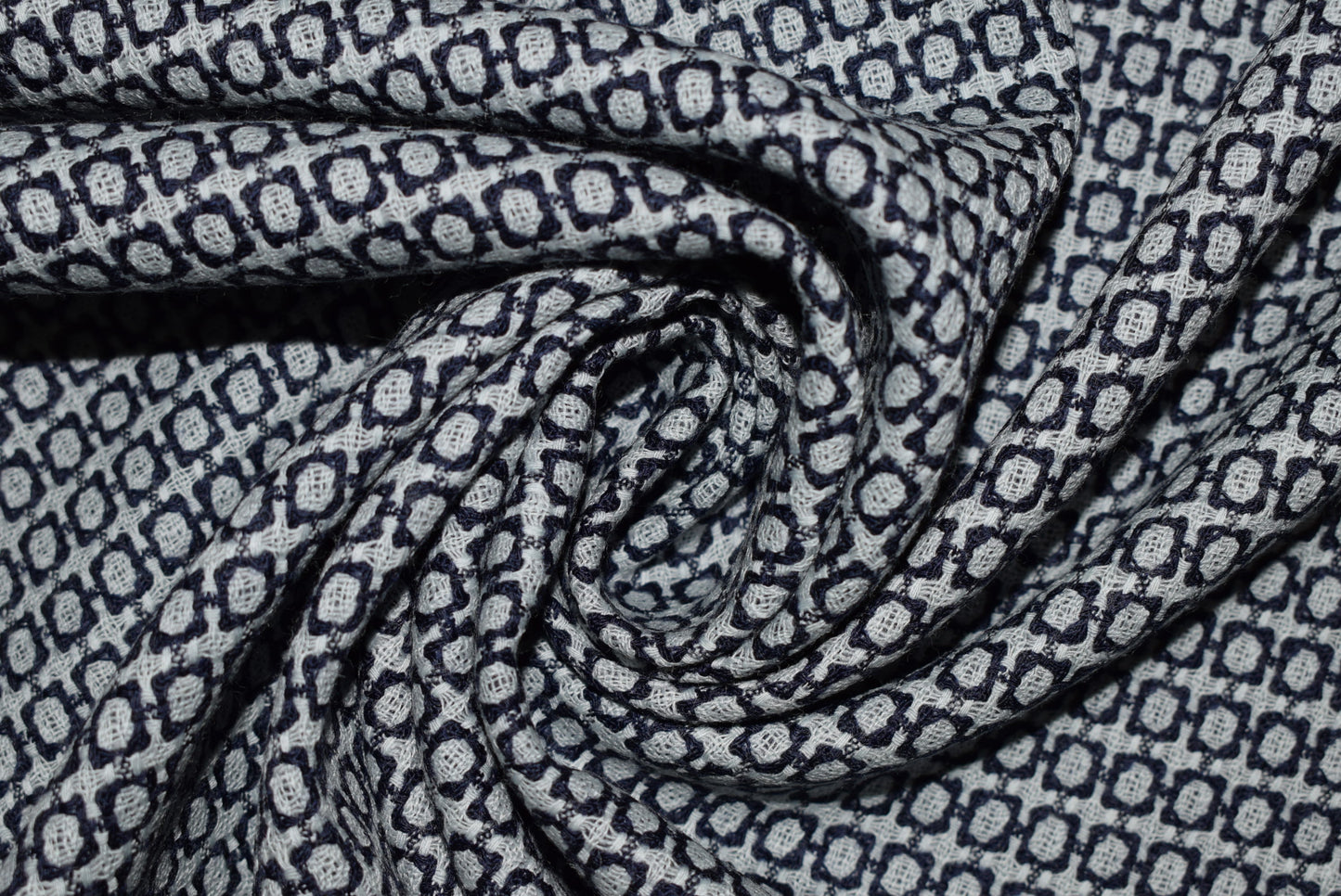 Navy Stretch Tweed