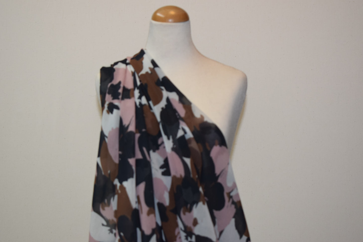 Camo Flower Georgette - Moss