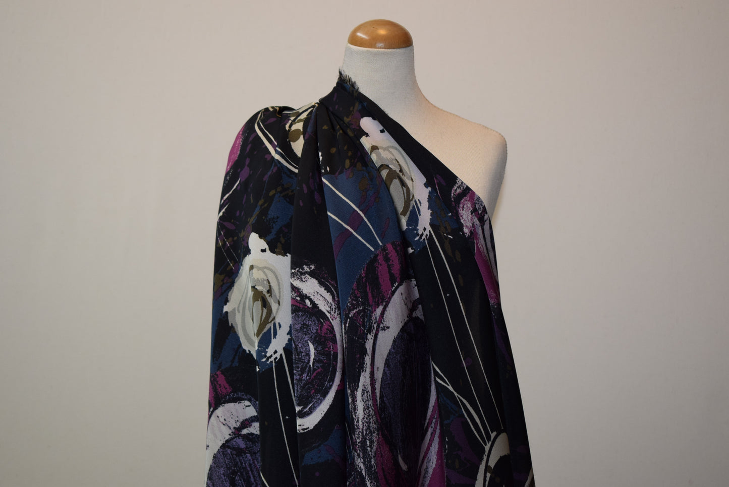 'Paula' Printed Micro-Satin