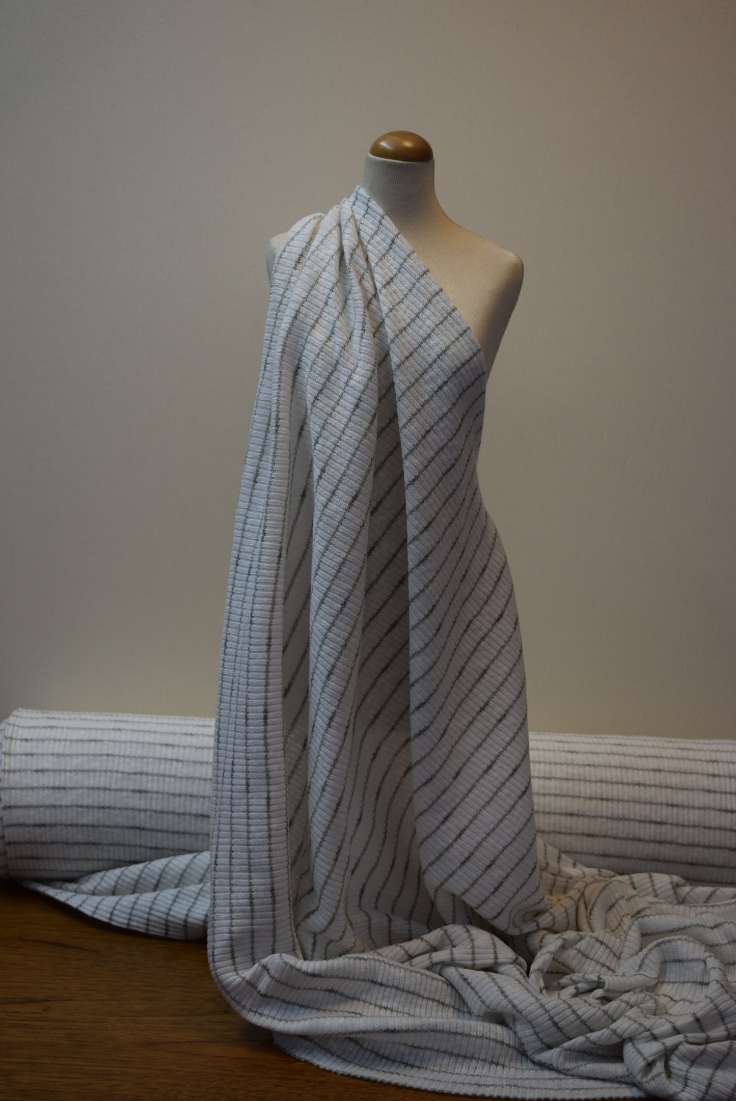Striped Marl Rib Knit