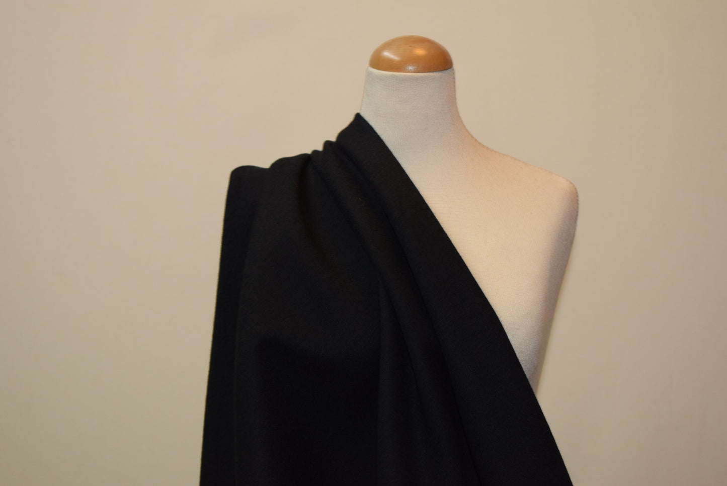 Black Felted Jersey
