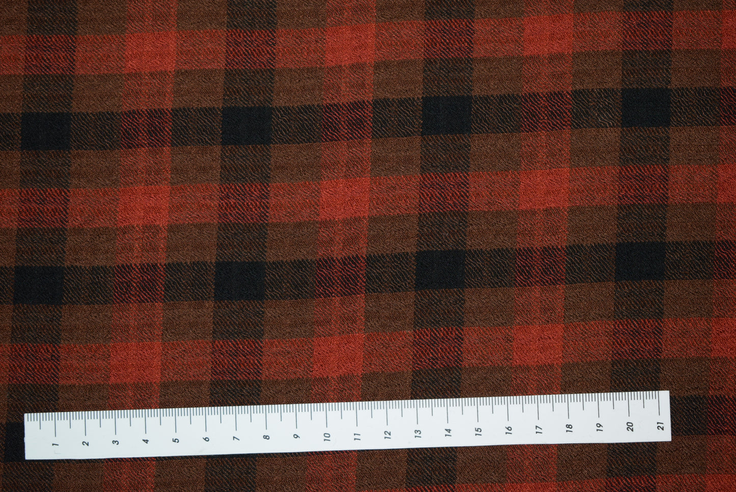 Russett/Coffee Crinkle Check