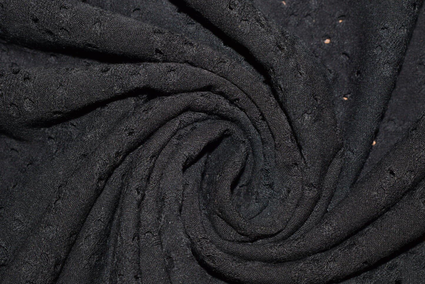 'Eyelet' Jersey - Black