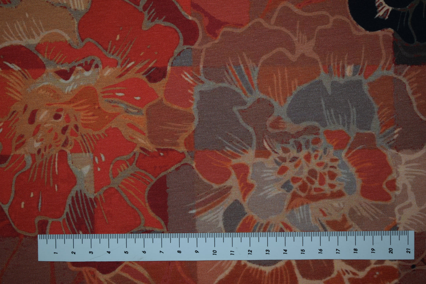 Leopard Floral Print jersey